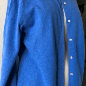 Lands' End Women's Cashmere Cardigan Sweater with matching Classic T shirt